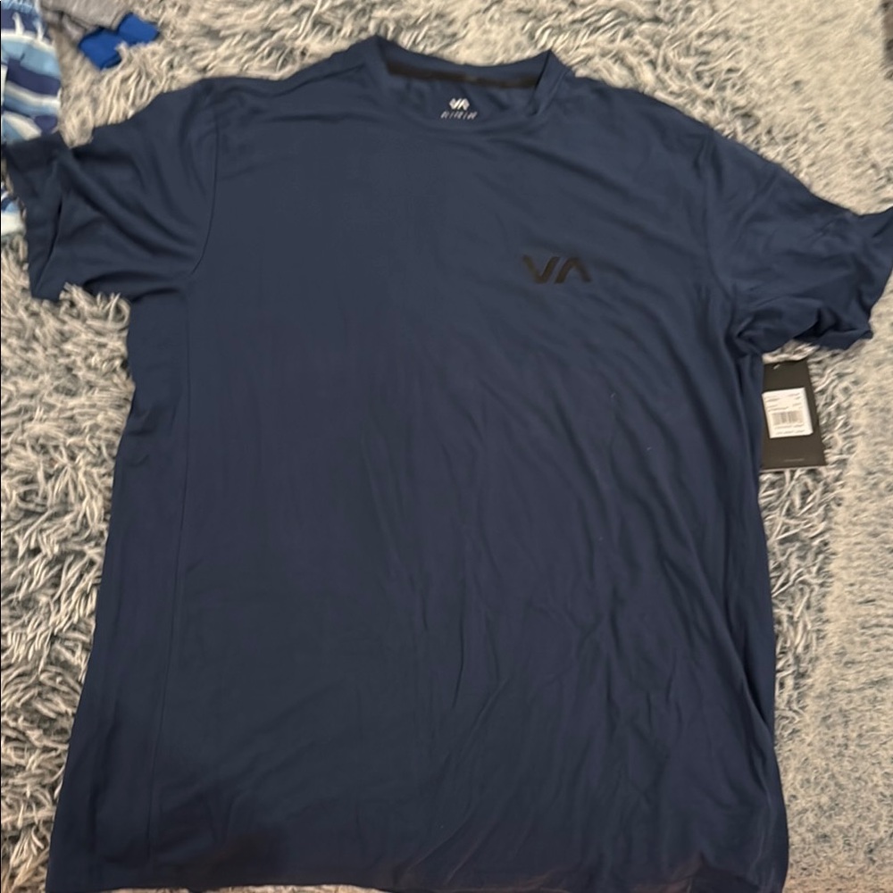 RVCA Navy Short Sleeve Tee